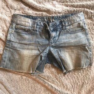 Size 4 express jean midi shorts